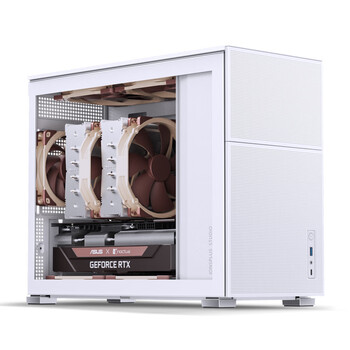 乔思伯（JONSBO）松果D31 MESH版白色 MATX机箱（双360冷排/ATX电源/Type-c Gen2 10Gbps+/垂直风道/长显卡）