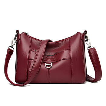 酷奇袋鼠袋鼠轻奢简约包包女2022新款真皮斜挎包大容量牛皮软中老年