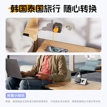 霆圣2位德标转换插头/电源转换器/插座转换器 德标地区使用（德国 西班牙 韩国 泰国等）小书包款