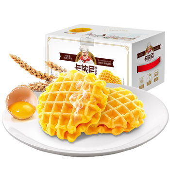 回头客方形500g面包整箱早餐健康零食营养原味下午茶圆形鸡蛋味华夫饼