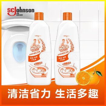 威猛先生 洁厕液500g/瓶*5 柑橘清香 马桶清洁剂 卫生间马桶强力去垢