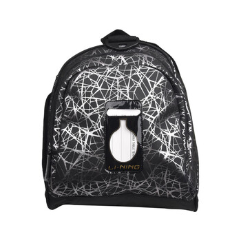 李宁（LI-NING）乒乓球包单肩包国家队多功能大乒乓球运动包ABLT035黑色