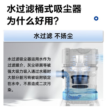 海尔（Haier）桶式吸尘器水过滤家用开荒大功率大吸力一键收线无级调速干湿两用清灰吸水机HZ-T918E 匠心好礼