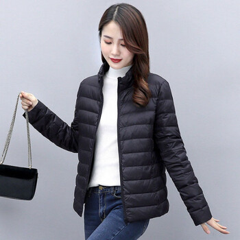 新款女装短外套2022短款棉衣秋冬女士轻薄新款韩版修身显瘦小棉袄立领