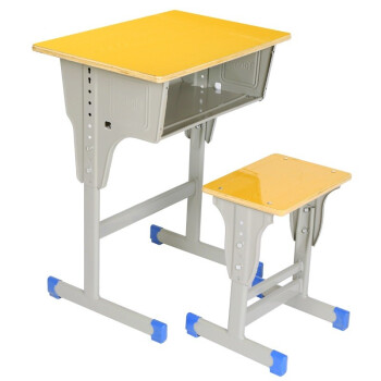 学校教室课桌椅单人双人升降学校补习班钢制课桌椅可升降学生写字桌
