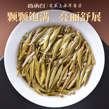 首承白白毫银针福鼎白茶老白茶茶叶礼盒装特级送礼领导长辈高端正宗120g