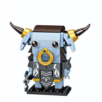 奇艺传奇糖玩 五虎上将 经典国粹 国潮西游 文创积木拼装玩具 牛魔王