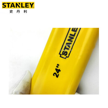 史丹利（STANLEY）黄色沾塑活络扳手24英寸活动扳手大开口板子活口扳手97-797-23