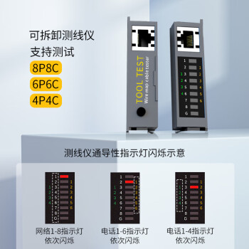 HAILE网线钳带测试仪套装水晶头超五六类棘轮助力压剥剪测一体钳 HT-G83T