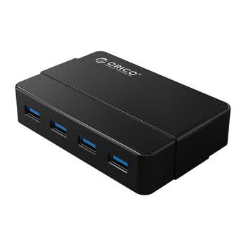 奥睿科（ORICO）USB3.0分线器高速4口HUB扩展坞集线器笔记本电脑一拖四拓展坞多接口转换器 带12V电源H4928
