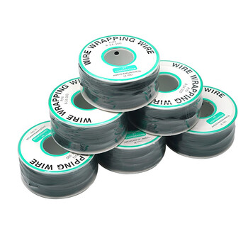 丢石头 24#飞线包 单芯OK线 PCB跳线 电路板连接线 镀锡铜芯连接线 【6轮/盒】黑色 24AWG