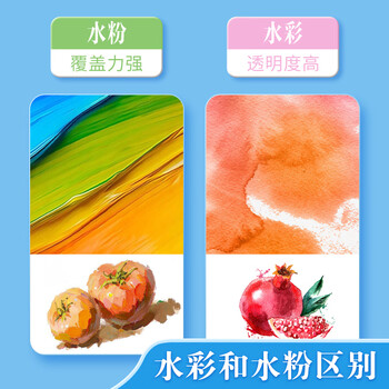 晨光（M&G）文具24色5ml水粉画手搓颜料套装学生儿童入门初学美院写生彩绘美术专用附笔刷女孩生日开学礼物