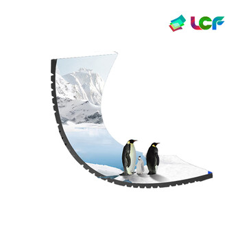 联诚发户外P2.5全彩led软模组led柔性显示屏高清led异形屏led飘带屏led柱子屏室外led软屏单元板(320*160MM)