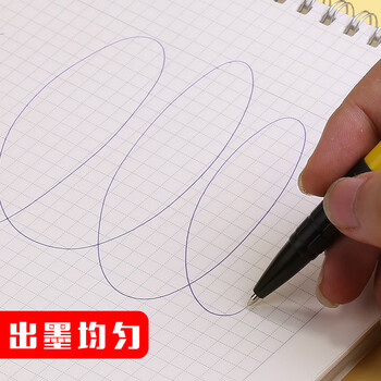 得力(deli)圆珠笔6505按动蓝色0.7mm签字笔商务办公圆珠笔签名单原子笔12支装