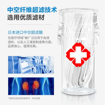 飞利浦（PHILIPS）水龙头净水器厨房自来水过滤器 超滤直饮滤水器 WP3811一机两芯套装