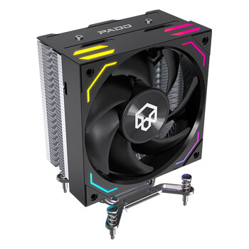 半岛铁盒（PADO）天狼星D400 PRO黑色 CPU风冷散热器 4热管ARGB风扇 支持LGA1700平台