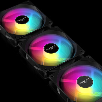 雷匠（RAYARTI）炫彩 12CM机箱风扇 3个套装（多色定彩/轴心发光/大4P串联/液压轴承）