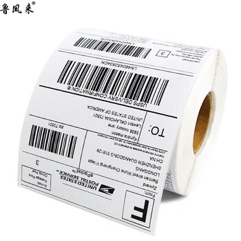 鲁凤来- 三防热敏标签纸 不干胶打印纸快递面单贴纸电子秤条码纸100×100mm 500张/卷 8卷