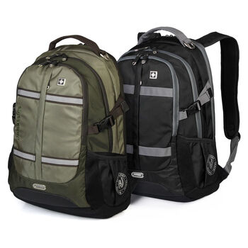 瑞士军刀swissgear背包运动双肩包休闲电脑包韩版学生书包sn8350黑色