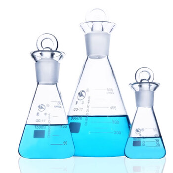 蜀牛 玻璃定碘烧瓶 实验室耐高温刻度碘量瓶 定碘烧瓶100ml(10个/盒)