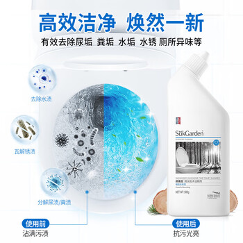 蔬果园洁厕灵厕所清洁强力去污除味(1+1特惠装) 阳光松木香洁厕剂500g*2