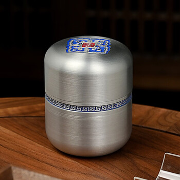 金镶玉 茶叶罐功夫茶具储存密封防便携送礼品盒高档 如意四方纯锡茶叶罐 金镶玉 茶叶罐功夫茶具储存密封防便携送礼品盒高档 如意四方纯锡茶叶罐