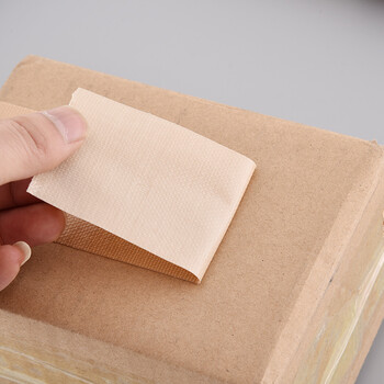 TANOSEE乐如诗进口布基胶带台风胶布防油防水防风密封胶布地毯管道修补窗户原木色1个装50mm×25mTSLT-3