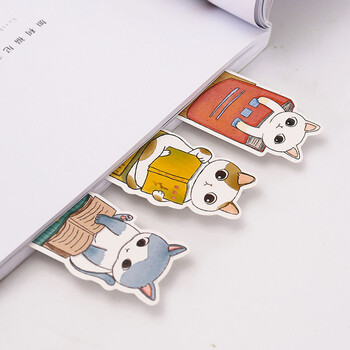 佳茉猫书签儿童创意手绘纸质异形可爱卡通猫咪小学生书签送同学全班生日圣诞节元旦新年礼物伴手礼