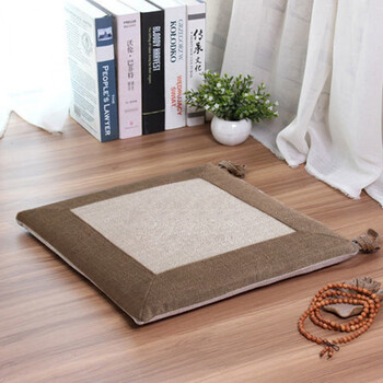 日式家用布艺椅垫餐椅坐垫榻榻米坐垫学生办公室透气屁垫椅子垫子