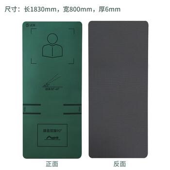 点润 新仰卧起坐垫 体能卷腹训练垫瑜伽垫防滑健身垫子男1830*800*8mm