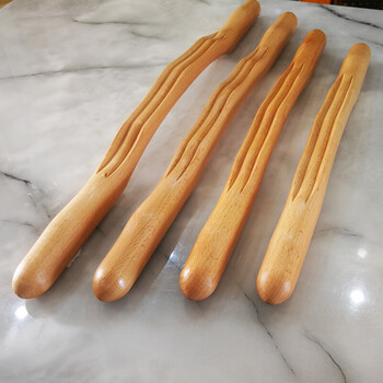 榉木擀筋棒刮痧棍赶筋棍拔筋棍全身颈部经络按摩棒养生推筋疗法3号擀