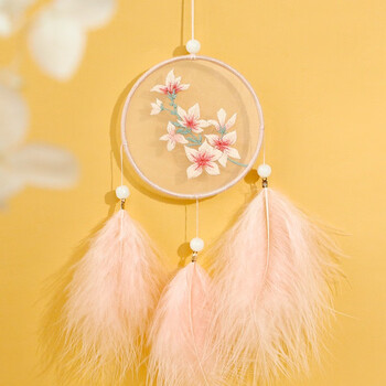 誉品丰茂刺绣手工diy风铃捕梦网苏绣古风丝带绣礼物情人节七夕520送