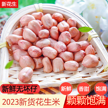 印熊屋新花生米新货大颗粒白沙农家新鲜去壳生花生仁5