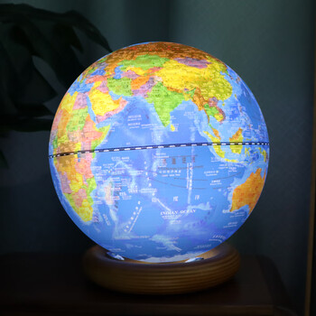 FUNGLOBE地球仪朋宸滚珠海沟款25cm学生用充电中号儿童AR益智启蒙初中生办公室台灯教师节玄关摆件生日礼物