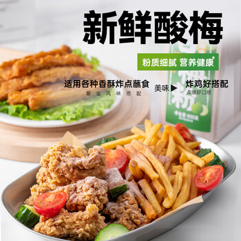 云山半甘梅粉500g甘梅撒粉梅子粉调味料薯条地瓜鸡排小吃甘莓粉撒料