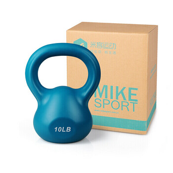 米客健身壶铃女性男士家用竞技浸塑壶铃球水壶哑铃提壶哑铃10磅蓝色 米客健身壶铃女性男士家用竞技浸塑壶铃球水壶哑铃提壶哑铃10磅蓝色