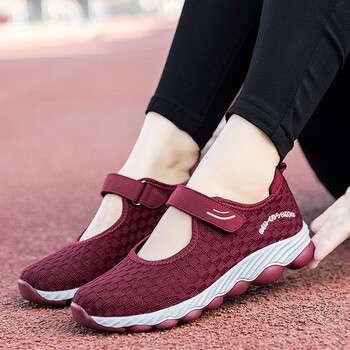 足力健健康老人鞋女防滑软底闰月妈妈鞋爸爸中老年人健步鞋休闲运动鞋