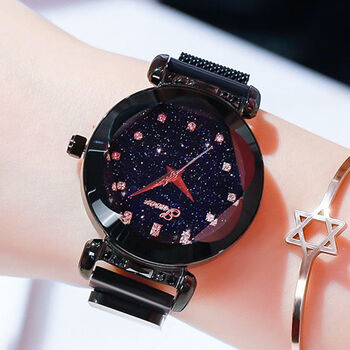 索尔星空手表女表网红手表抖音同款时尚潮流防水2020新款简约学生6038