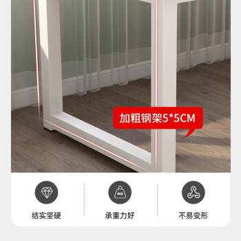 奈高电脑桌台式家用书桌学习桌子笔记本钢木桌写字桌长条桌子1.0米