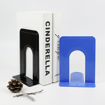 得印7.5英寸(高19cm)金属铁书立架3563学生书立夹 课桌书架夹挡书板办公用品黑色2片/付