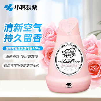 小林制药（KOBAYASHI）固体芳香剂浪漫玫瑰香120g 空气清新剂芳香剂厕所除臭房间去异味