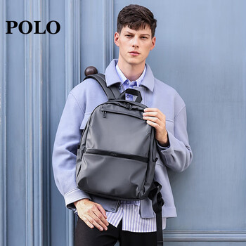 POLO男士双肩包背包男电脑包14/15.6英寸大学生书包出差旅行笔记本