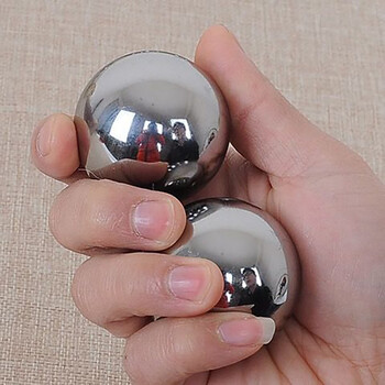 铁球老年人按摩球健身球手握球把玩盘核桃滚实心钢球手球 45mm0.