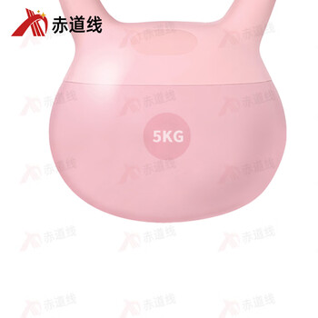赤道线PVC软壶铃哑铃深蹲练体翘臀力量训练器材 粉色8kg进阶力量训练
