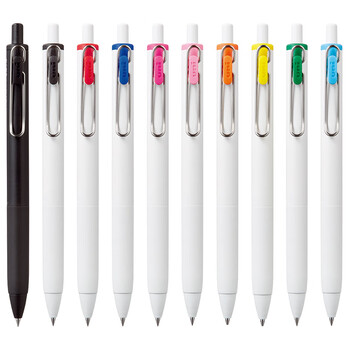 uni三菱UMN-S-38小浓芯按动中性笔0.38mm财务办公学生考试用签字笔 浅粉色 1支装