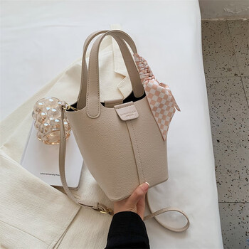 啄木鸟感手提小包包女2024新款百搭时尚单肩包洋气春夏斜挎包水桶包