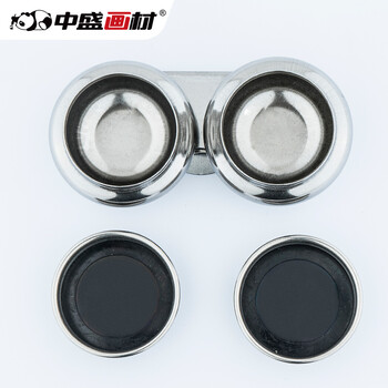 中盛画材 F332不锈钢油壶双头油画颜料调色油带盖子双头密封盖绘画双口油画调色壶易携带写生绘画美术工具 速写 马克笔绘画 中盛画材 F332不锈钢油壶双头油画颜料调色油带盖子双头密封盖绘画双口油画调色壶易携带写生绘画美术工具 速写 马克笔绘画