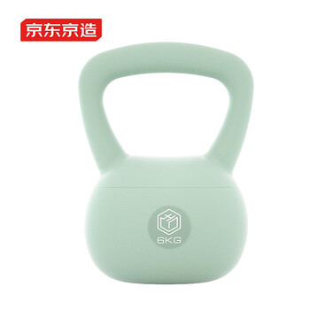 京东京造 软壶铃男女士提壶哑铃健身壶铃 练臂深蹲练臀翘臀 蓝眸 6KG