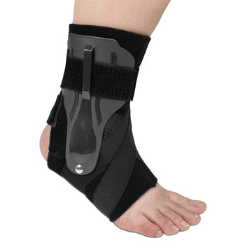 驰动夹板固定护踝 扭伤崴脚骨折康复脚踝运动防护护具单只装黑色均码