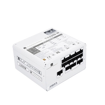 Thermalright(利民)  额定1200W TR-TG1200-W ATX3.0电源 金牌全模组 原生PCIE5.0 全日系电解电容 14CM小机身